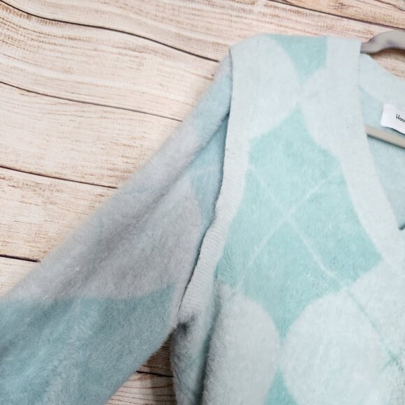 House of Sunny Pullover Cardigan Sweater Women's Size 8 Long Sleeve Wool Feel - Picture 5 of 16